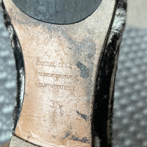 ISABEL MARANT Pony Zebra π¦ Calf Hair Leather Animal Print Ankle Booties 36/6US - Picture 6 of 10